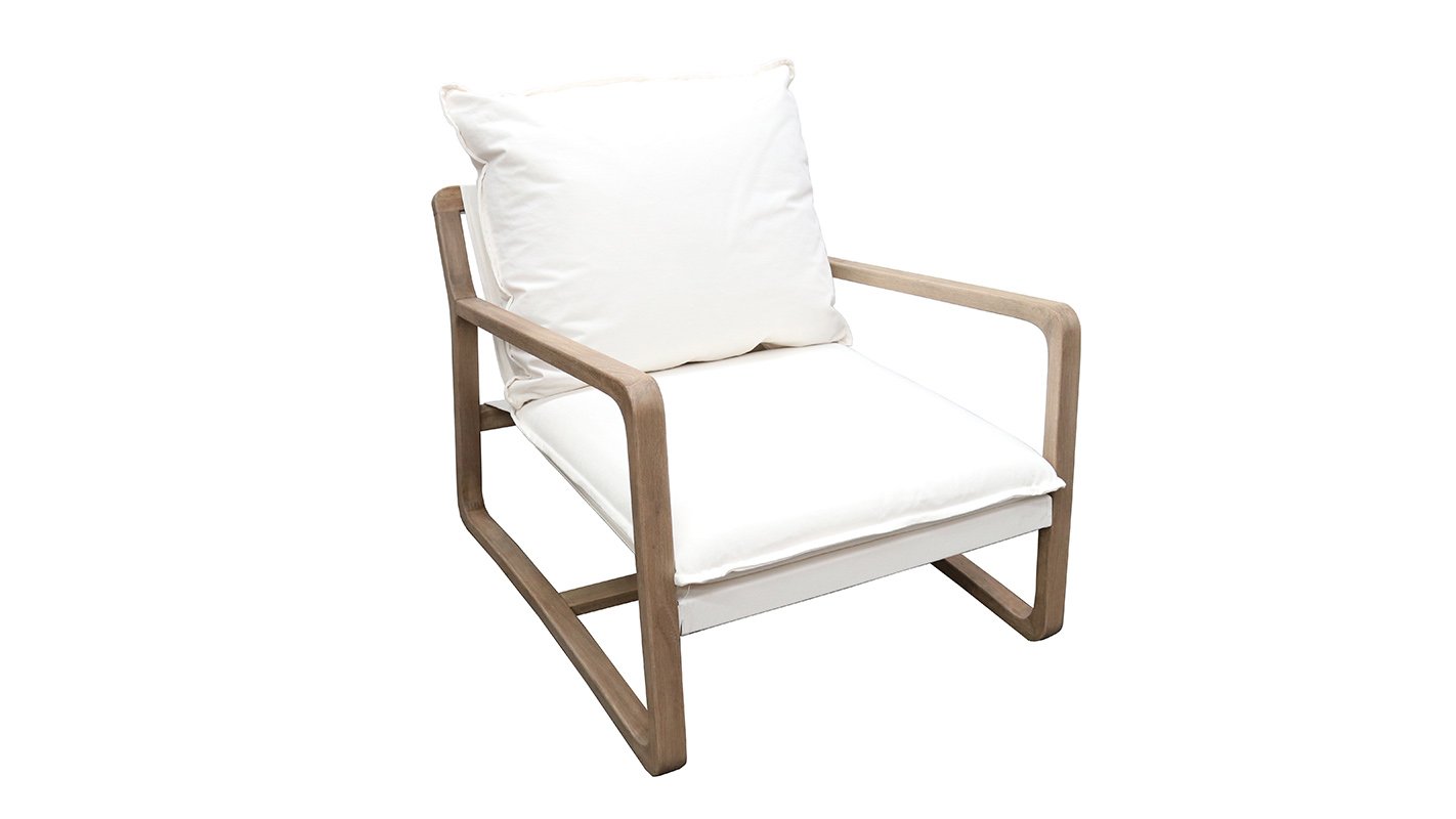 Wood and upholstery chair