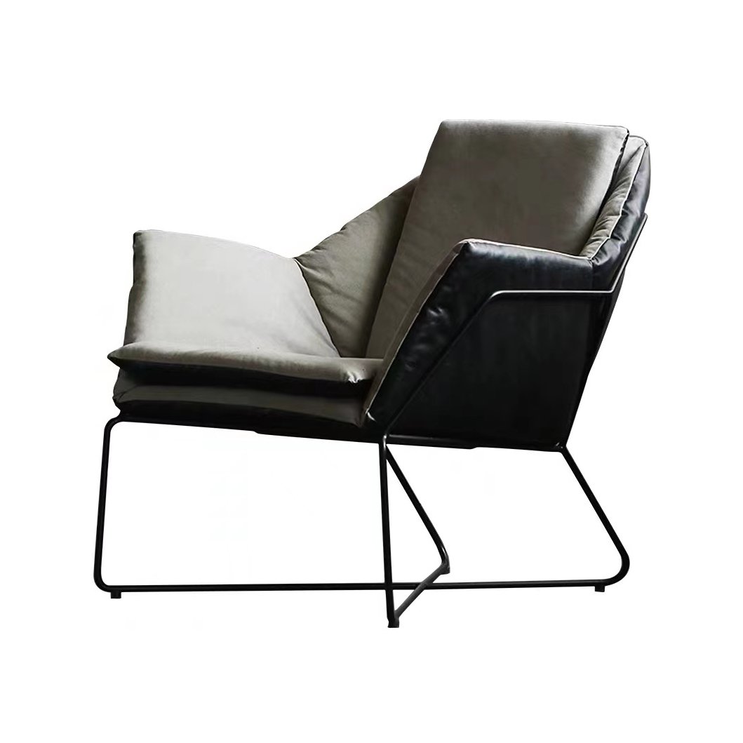 Metal and upholstery chair